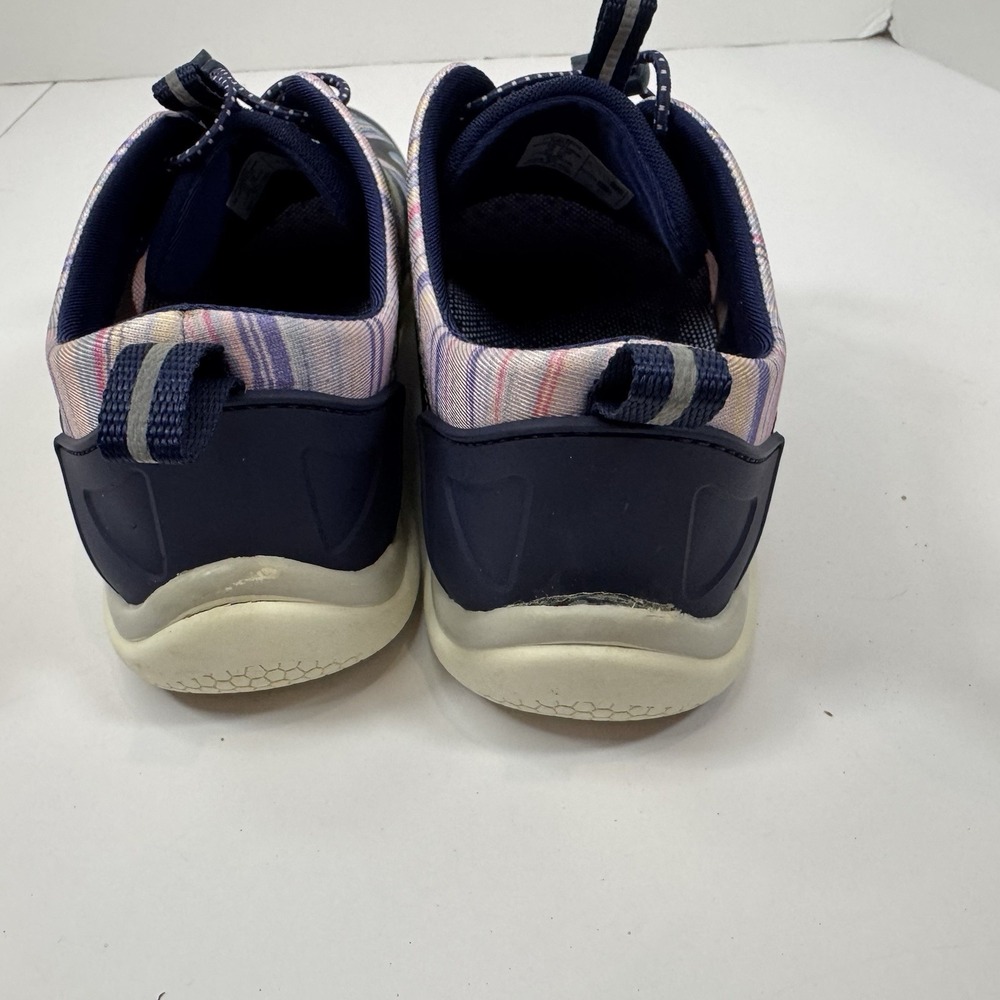 Lands' End Water Shoes Women's 7.5 Navy Striped Quick Dry Drain Sole Beach Wear - Picture 7 of 10
